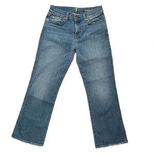 7 For All Mankind Cropped Boot Jeans y2k‎ 90s Size 26